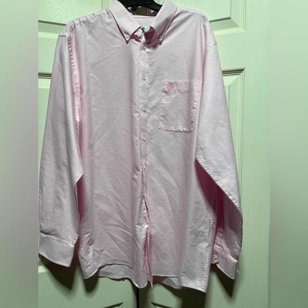 Southern Proper Light Pink mens button down oxford casual southern shirt size XL